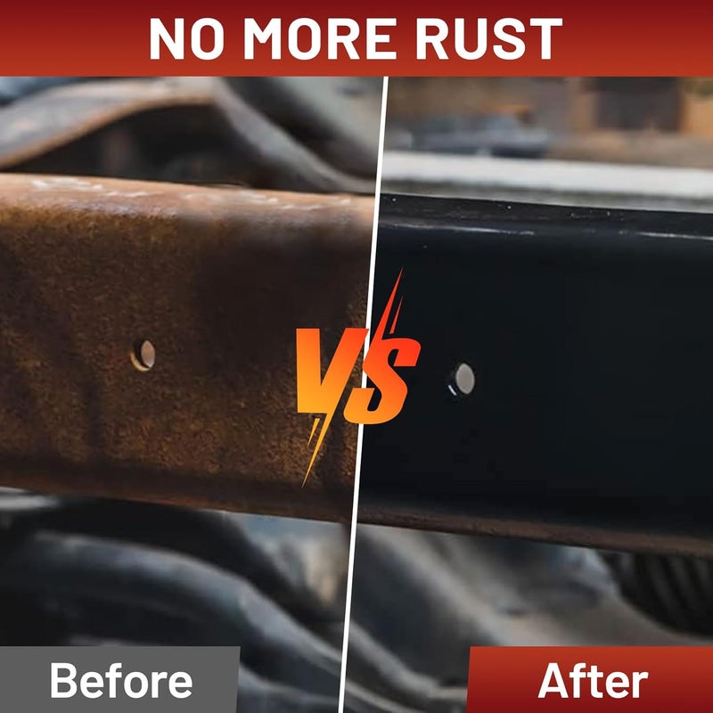 SENVEN Rust-Stop and Corrosion Permanently Rust Preventive Coating Anti-Rust Automotive Rust Reformer for Metal & Seal, Rust Converter Non-Porous Protective Barrier gloss Black Metallic Paint 35 Fluid Ounces - Image 2